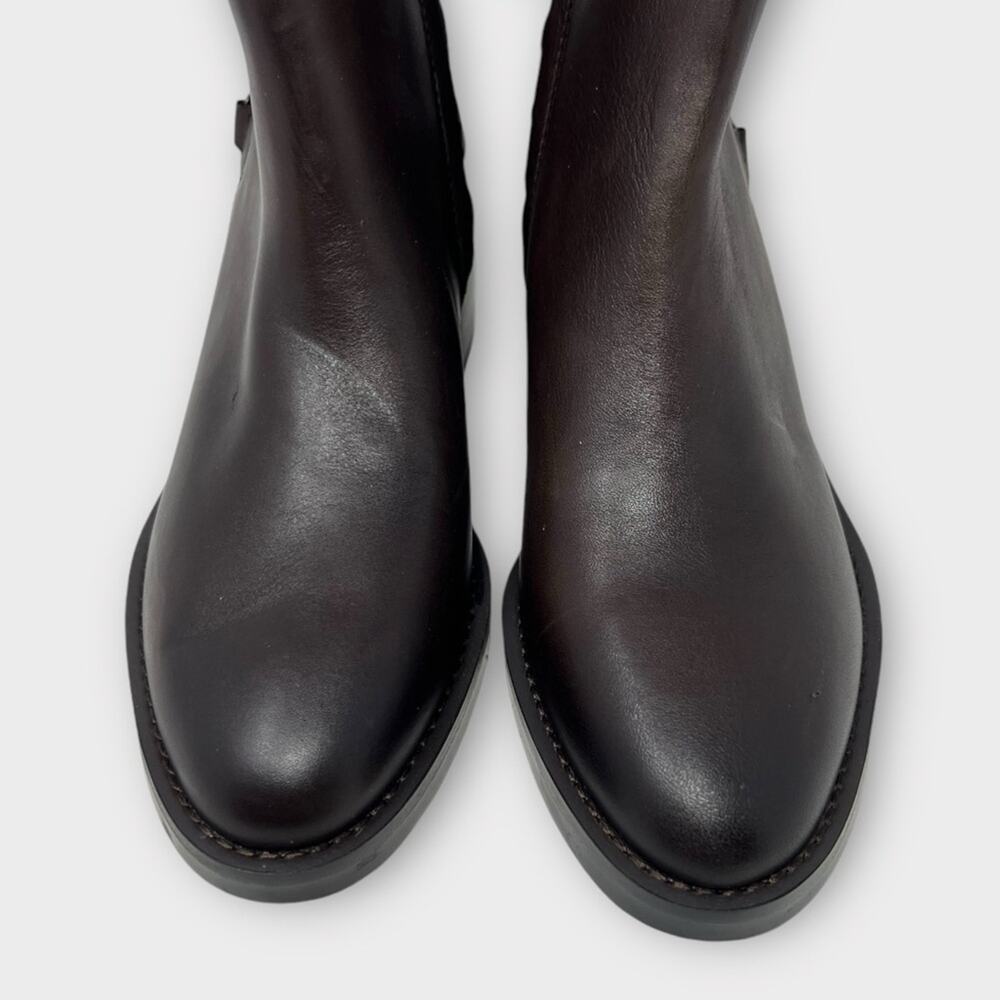 Franco Sarto Colt Leather Ankle Bootie in Brown Size 7 - Picture 10 of 10